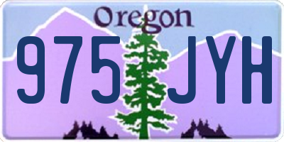 OR license plate 975JYH