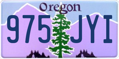 OR license plate 975JYI