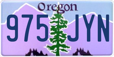 OR license plate 975JYN