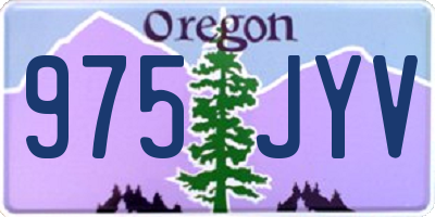 OR license plate 975JYV