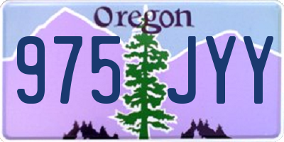 OR license plate 975JYY