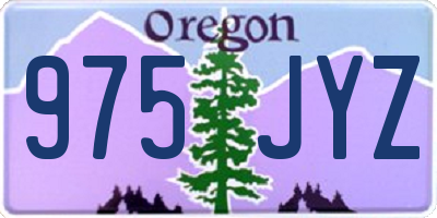 OR license plate 975JYZ