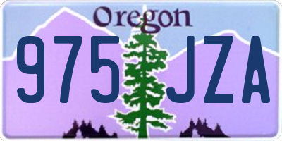 OR license plate 975JZA