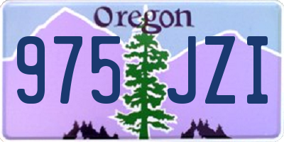 OR license plate 975JZI
