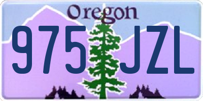 OR license plate 975JZL