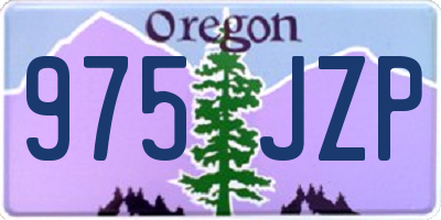 OR license plate 975JZP