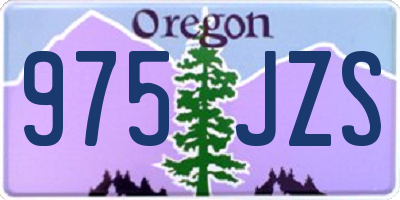 OR license plate 975JZS