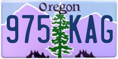 OR license plate 975KAG