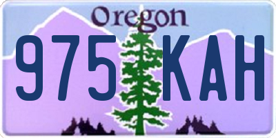 OR license plate 975KAH