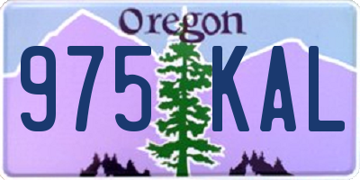 OR license plate 975KAL