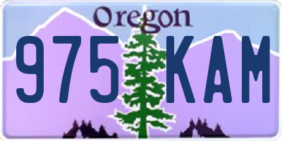 OR license plate 975KAM