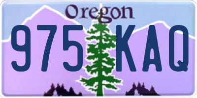 OR license plate 975KAQ