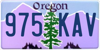 OR license plate 975KAV