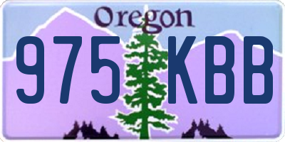 OR license plate 975KBB