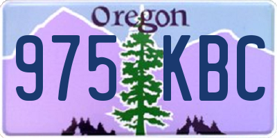 OR license plate 975KBC
