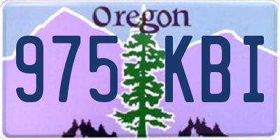 OR license plate 975KBI
