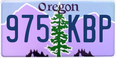 OR license plate 975KBP