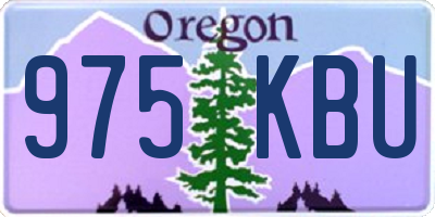 OR license plate 975KBU