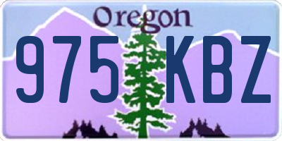 OR license plate 975KBZ
