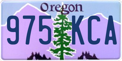 OR license plate 975KCA