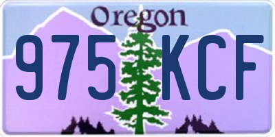 OR license plate 975KCF