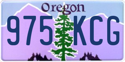 OR license plate 975KCG