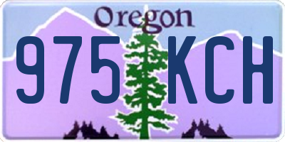 OR license plate 975KCH