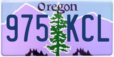 OR license plate 975KCL
