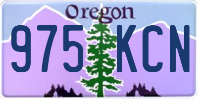 OR license plate 975KCN