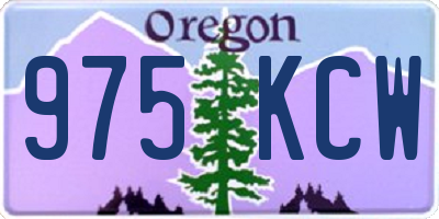 OR license plate 975KCW