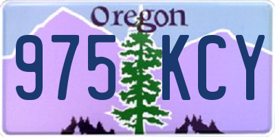 OR license plate 975KCY