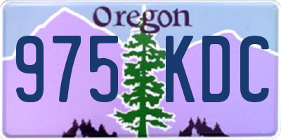 OR license plate 975KDC