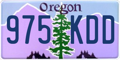 OR license plate 975KDD