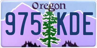OR license plate 975KDE