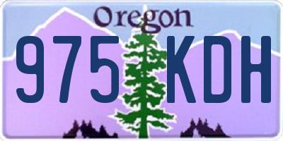 OR license plate 975KDH