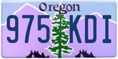 OR license plate 975KDI