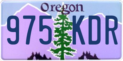 OR license plate 975KDR