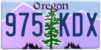 OR license plate 975KDX