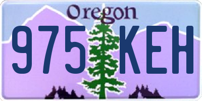 OR license plate 975KEH