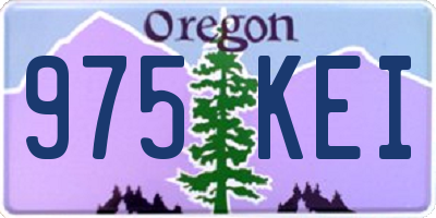 OR license plate 975KEI