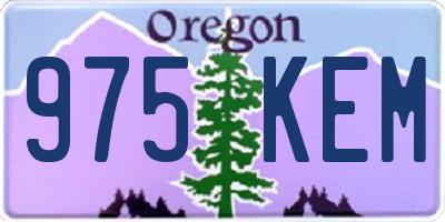 OR license plate 975KEM