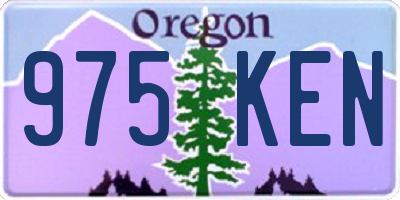 OR license plate 975KEN