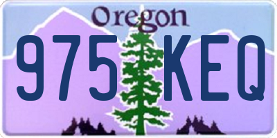OR license plate 975KEQ