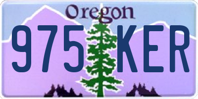 OR license plate 975KER