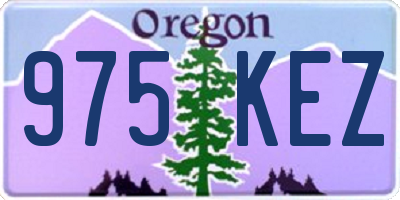 OR license plate 975KEZ
