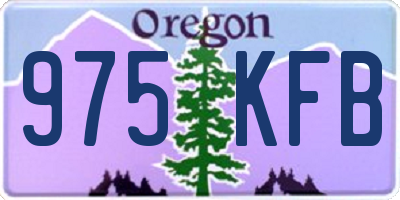 OR license plate 975KFB