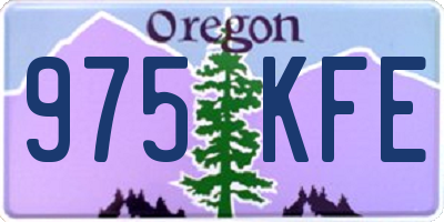 OR license plate 975KFE