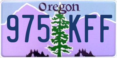 OR license plate 975KFF