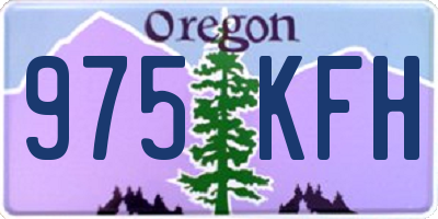 OR license plate 975KFH