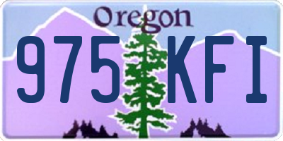 OR license plate 975KFI